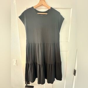 Elegant Black Tiered Dress